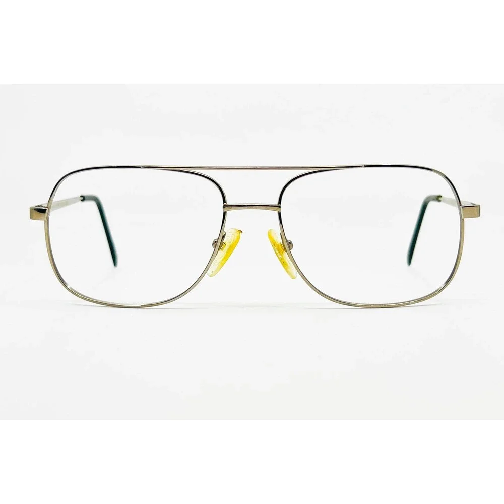 Charmant Eyeglasses Mens Silver Titanium Aviator Double Bridge CH8105 60-18-145